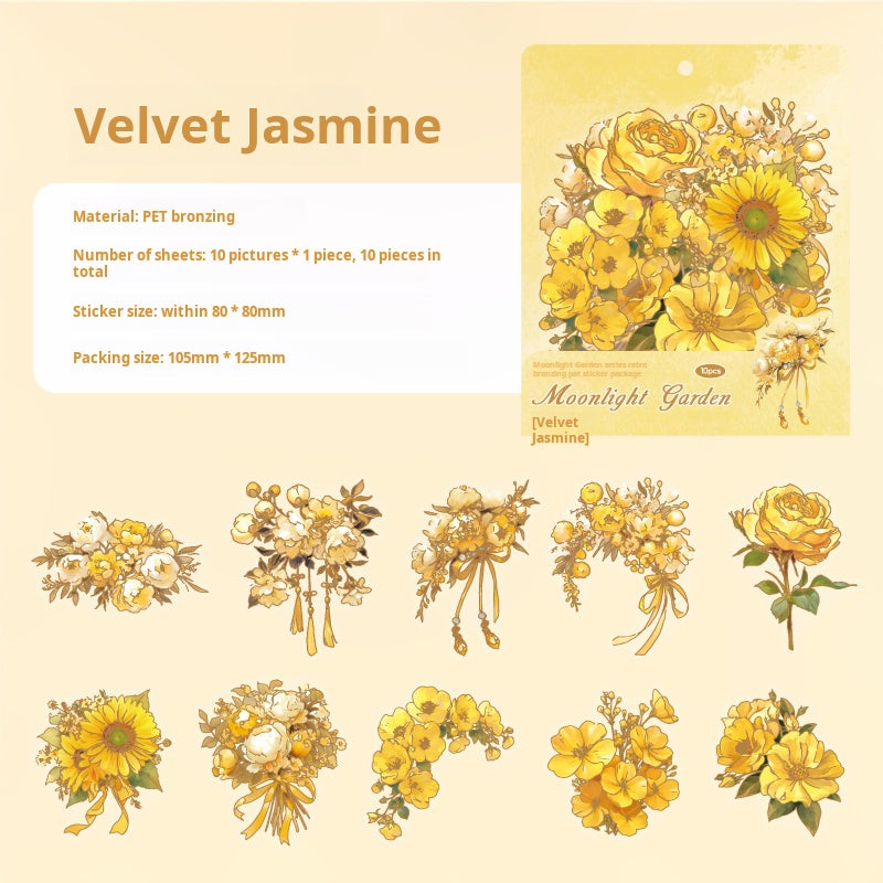 0615 Garden PET sticker -10Pcs each pack