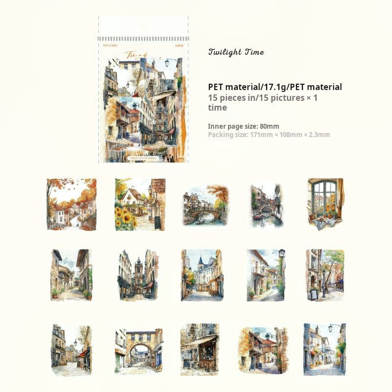 0607 City color sticker -15Pcs each pack