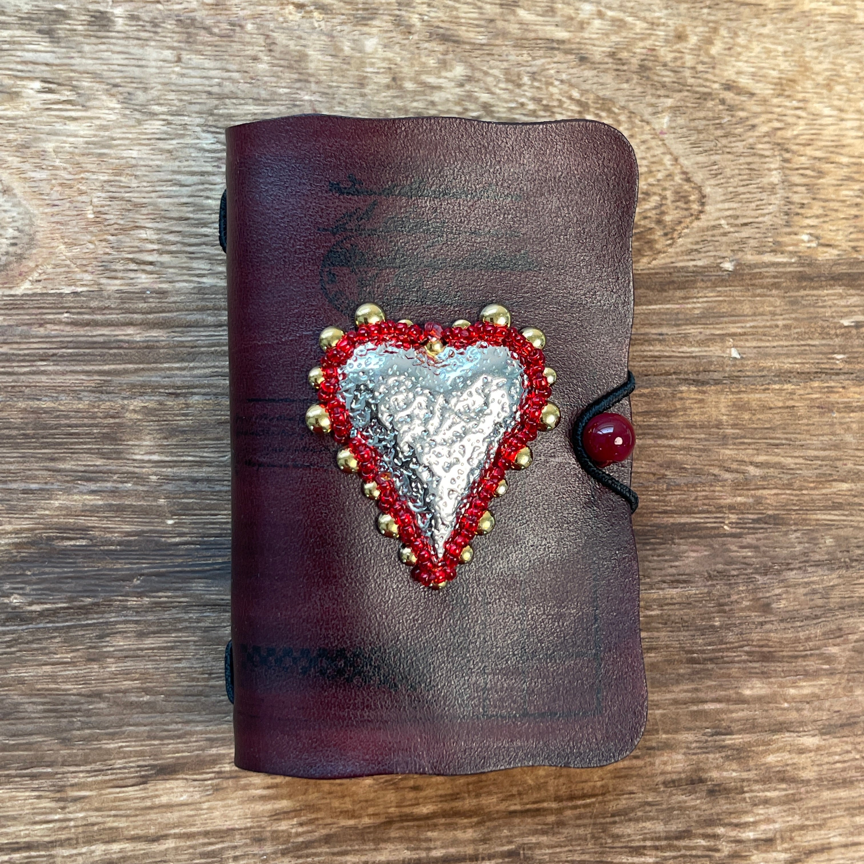 Handmade leather small journal