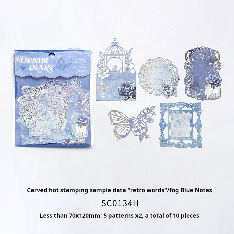 0523 Vintage romantic diecut frame paper -10Pcs each pack