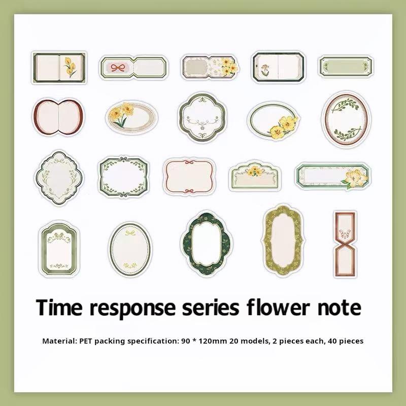 0826 Time answer PET Sticker -40Pcs each pack