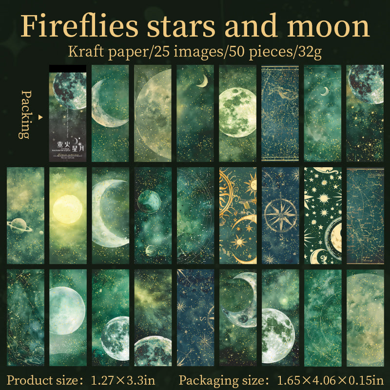 0520 Moon Shadow Gilded Series Paper -50Pcs each pack