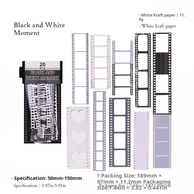 0523 Film Frame Collection Series die cut Paper -20Pcs each pack