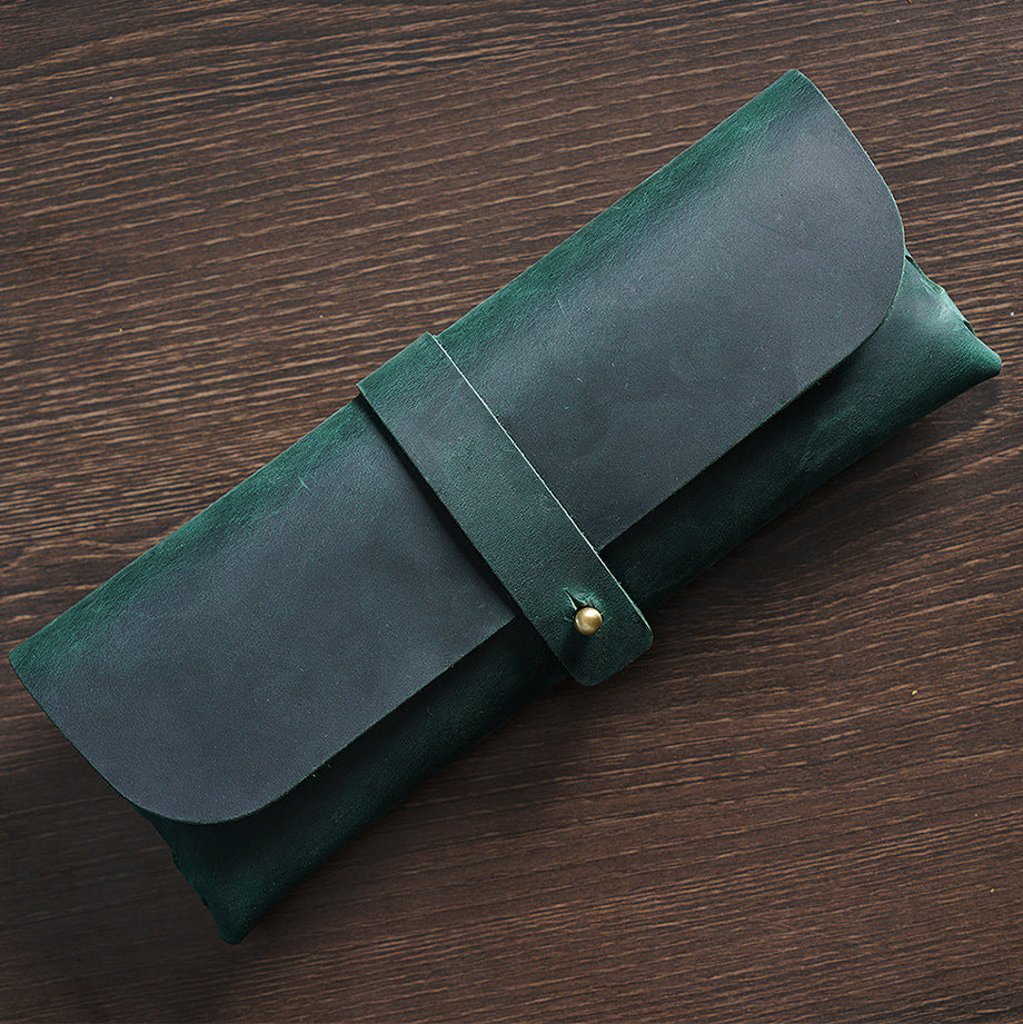 0703 Vintage Leather storage purse *There will be natural leather marks