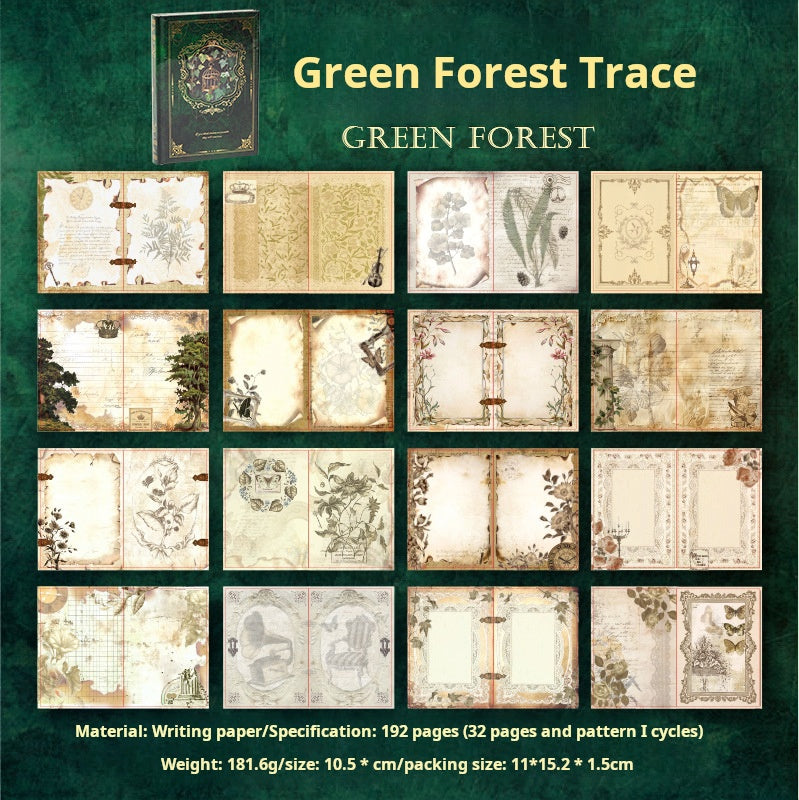 1028 Magic Notebook with Vintage Pattern Inner Page