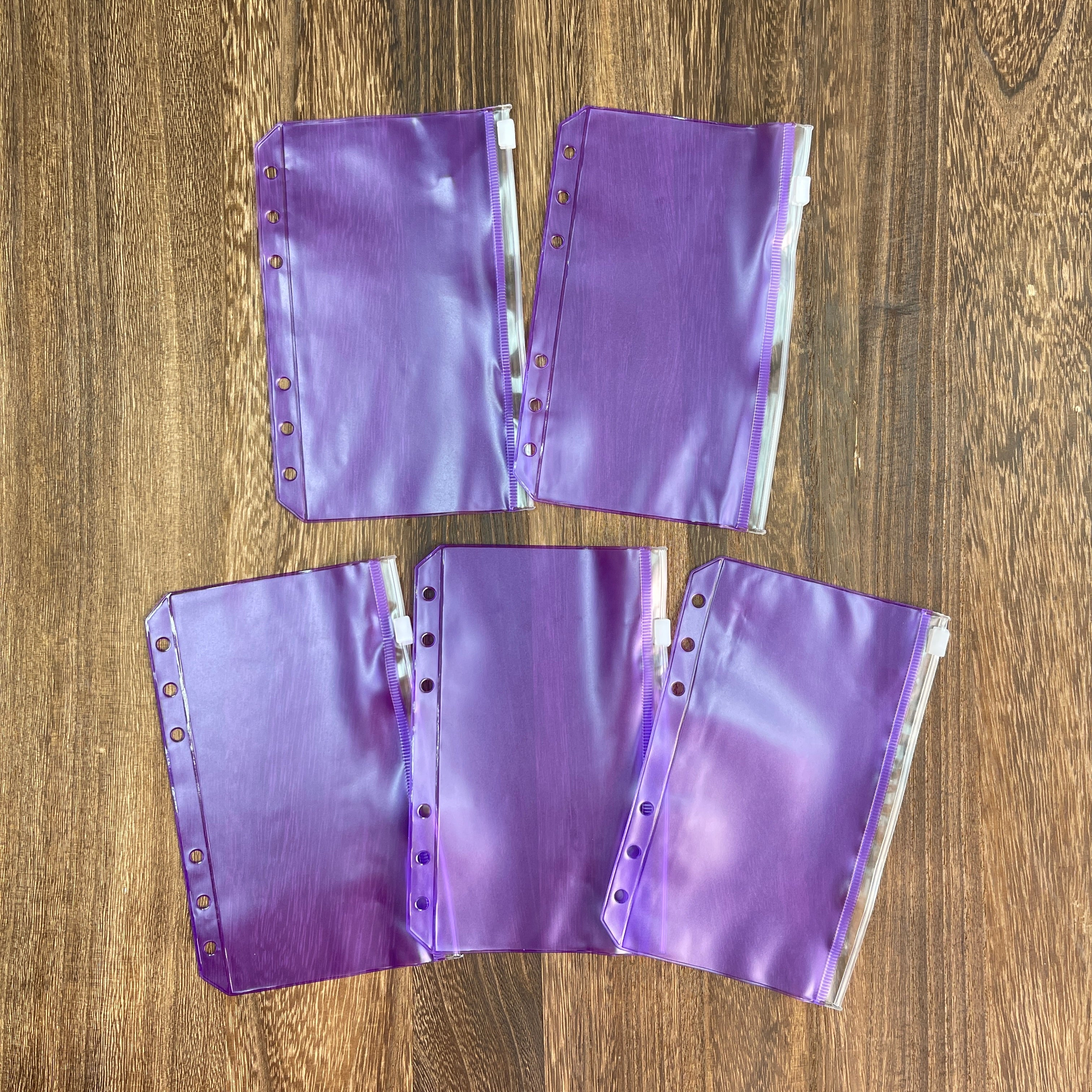 0714 A6 binder storage pocket 1 pack 5 pcs