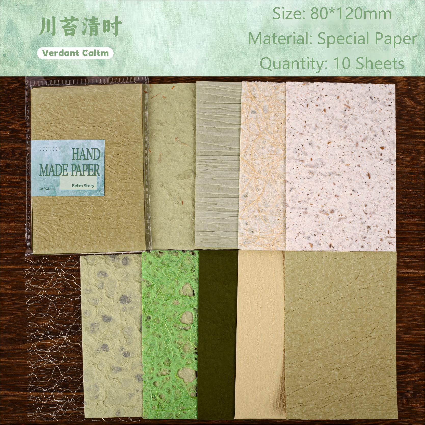 Vintage Handmade Paper -10Pcs each pack