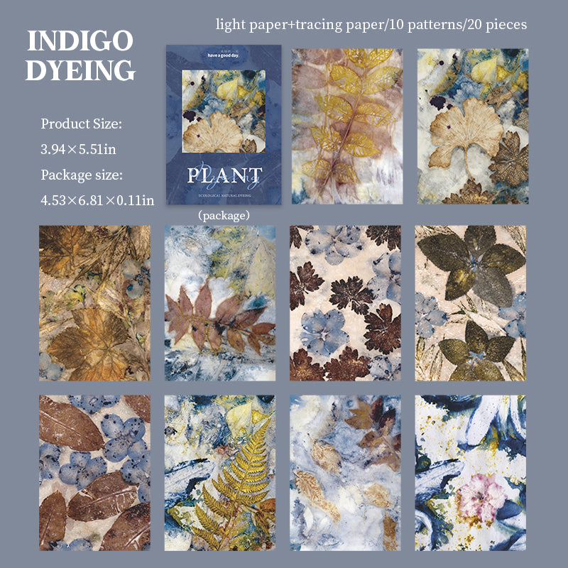 260102 Plant dyeing paper -20Pcs each pack