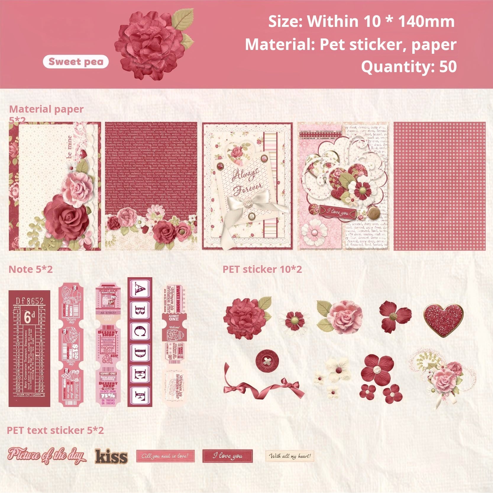 1225 Garden Mixed pack -50Pcs each pack