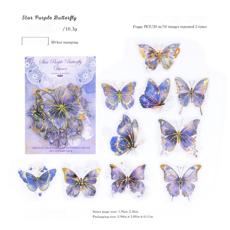 0809 Butterfly Sticker -20Pcs each pack