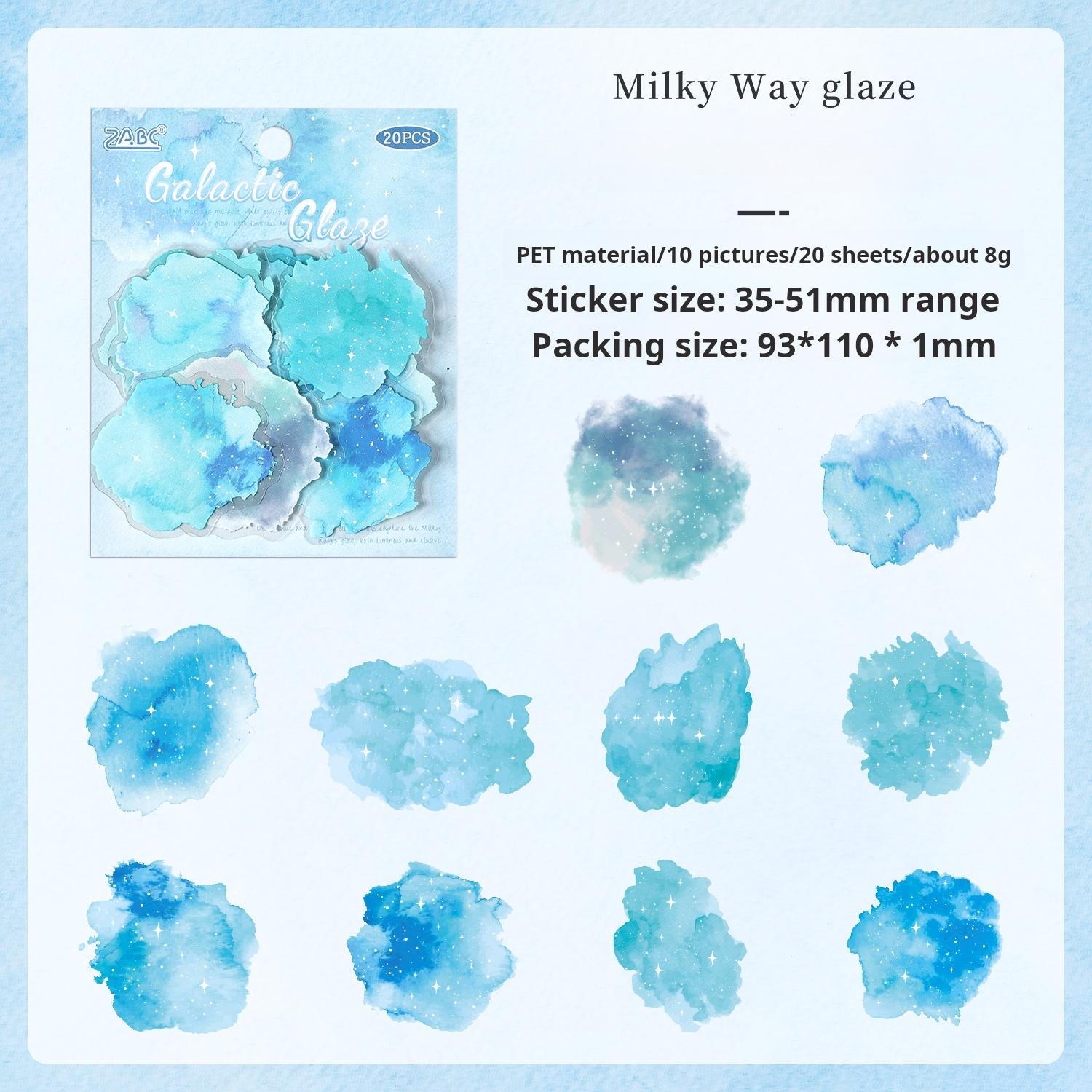 0726 Star clouds PET Sticker -20Pcs each pack