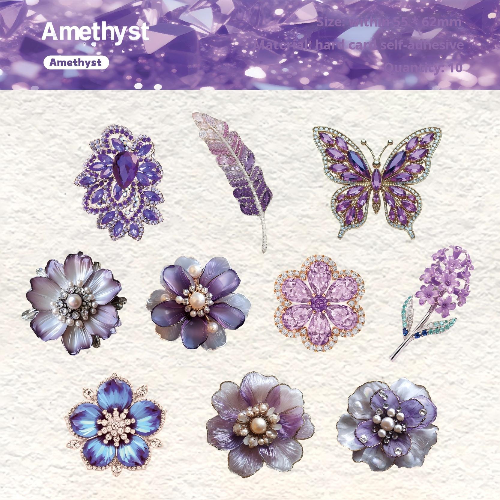 1213 Crystal jewelry sticker -10Pcs each pack