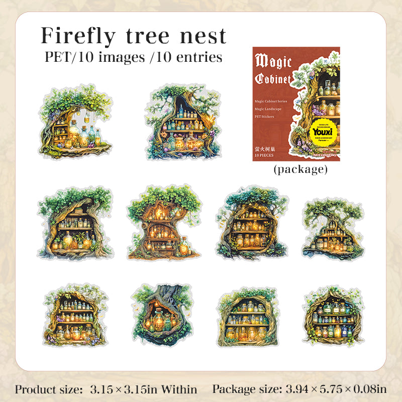 0610 Magic cabinet PET sticker -10Pcs each pack
