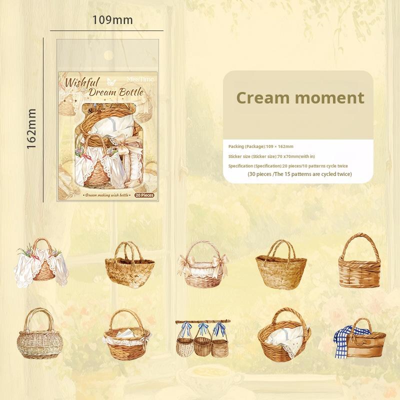 0731 Bottle PET Sticker -20Pcs each pack