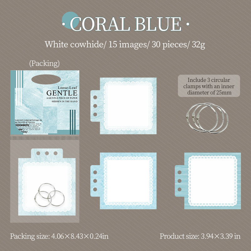 1101 Loose-leaf handmade notebook -15Pcs each pack