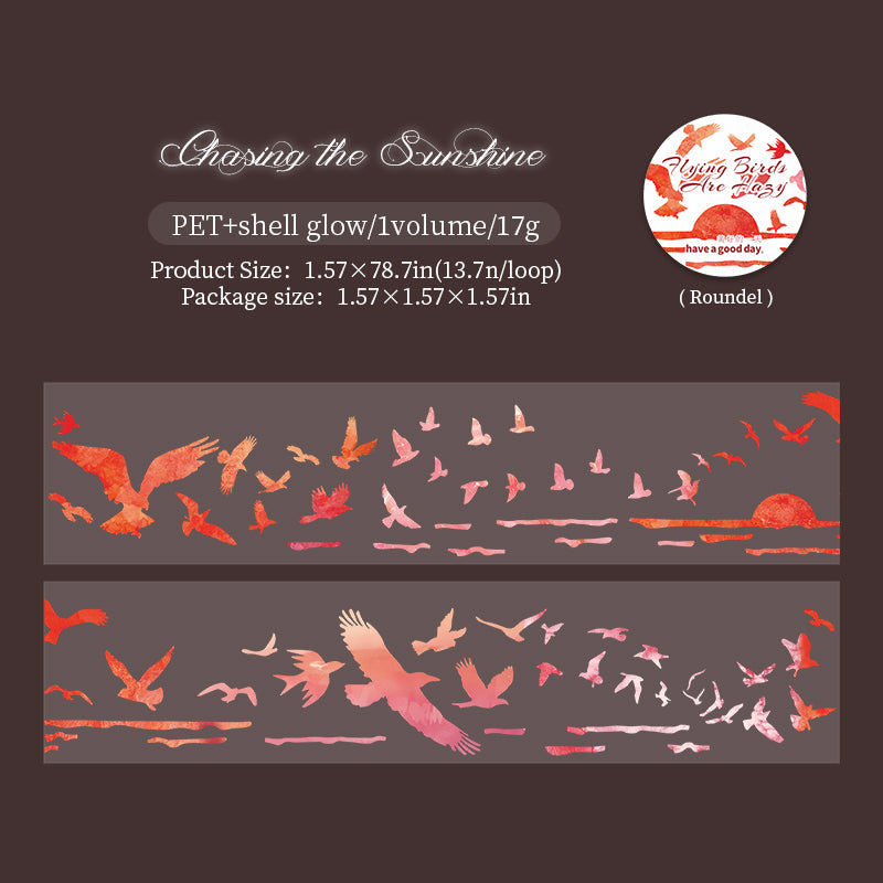 0924 Hazy Birds tape -4cm*2m