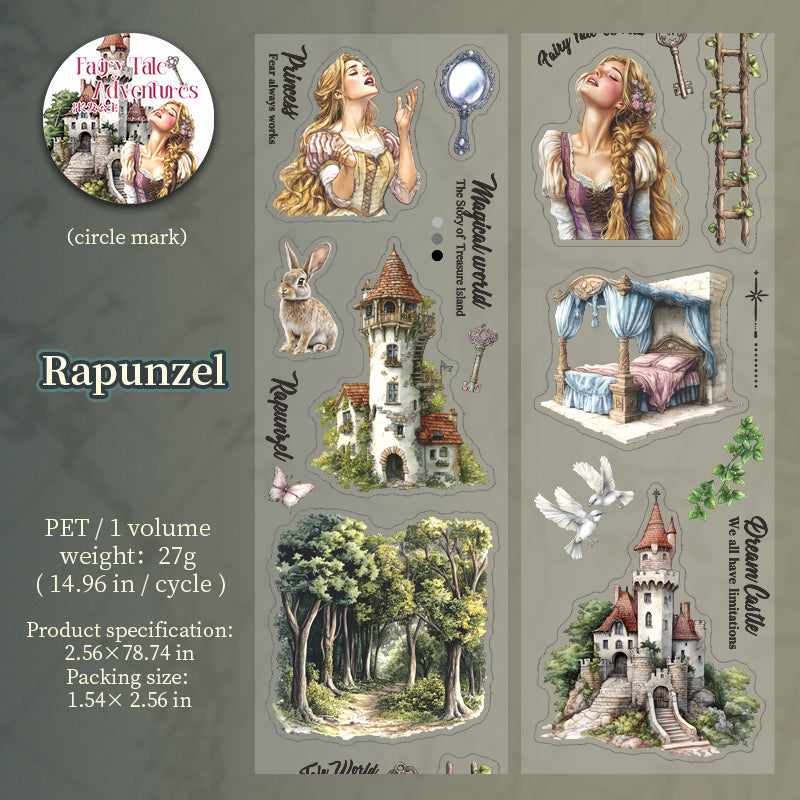 0629 Fairy tales PET tape *pre-cut -6.5cm*2M
