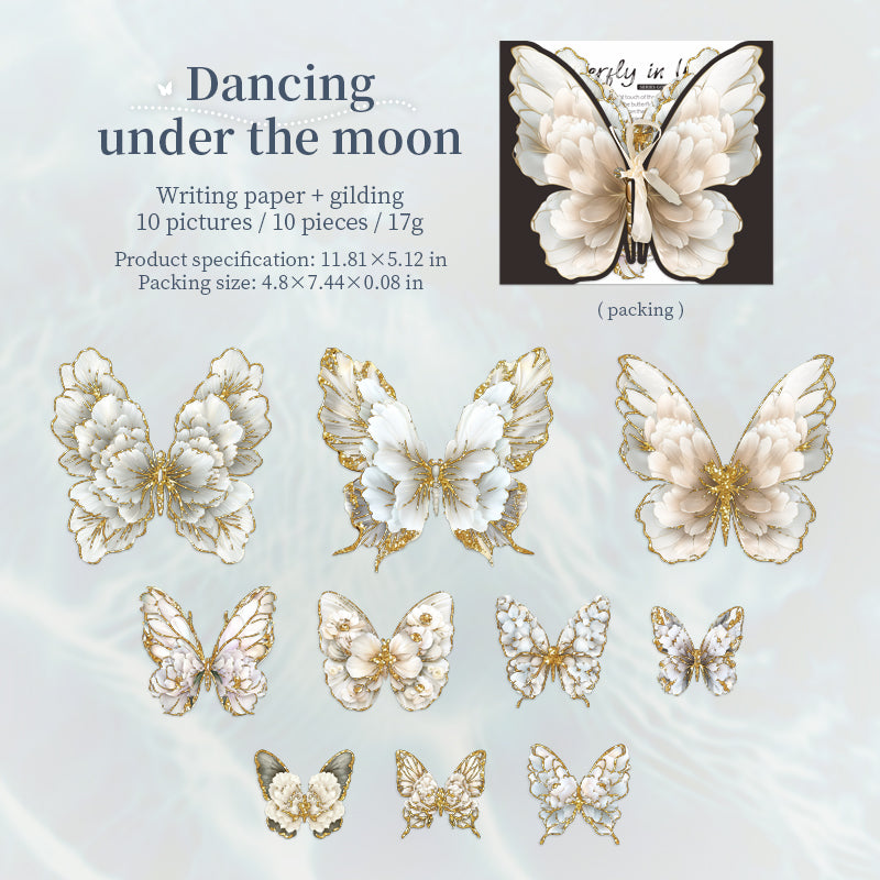1016 Butterfly sticker -10Pcs each pack