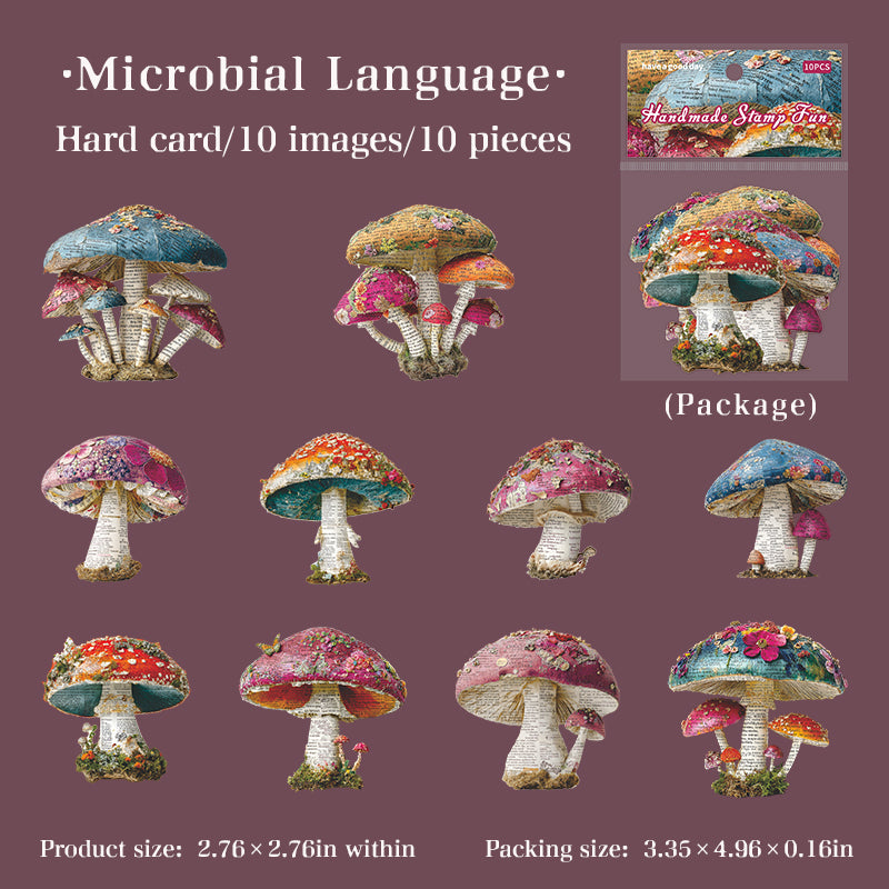 1210 Vintage cardstock sticker -10Pcs each pack