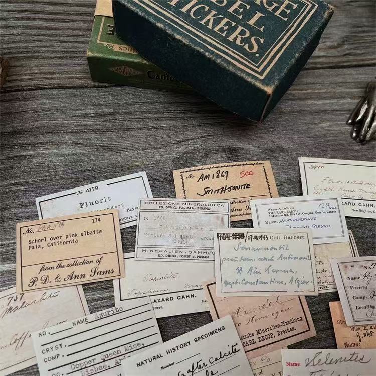 Vintage Plant Tags Solid sticker -23Pcs each pack