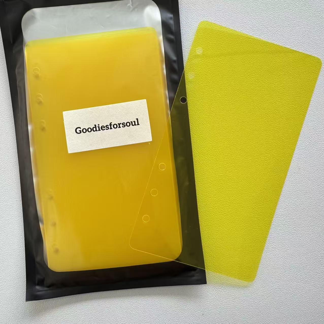 A6 colored clear plastic sheet 1 pack 20 sheets *please tear off the protective film on both sides before use