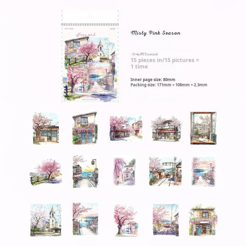 0607 City color sticker -15Pcs each pack