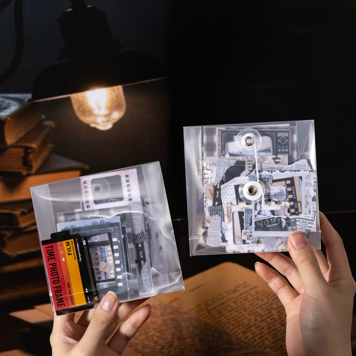 1101 Photo frame cardstock die cut sticker -50Pcs each pack