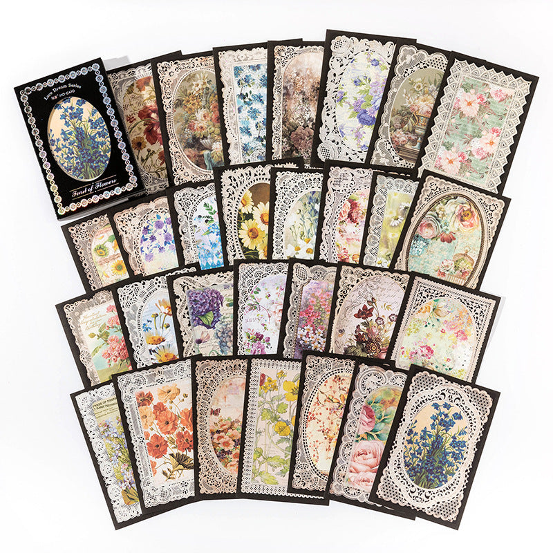 Lace Dream Paper Material Book -60Pcs each pack