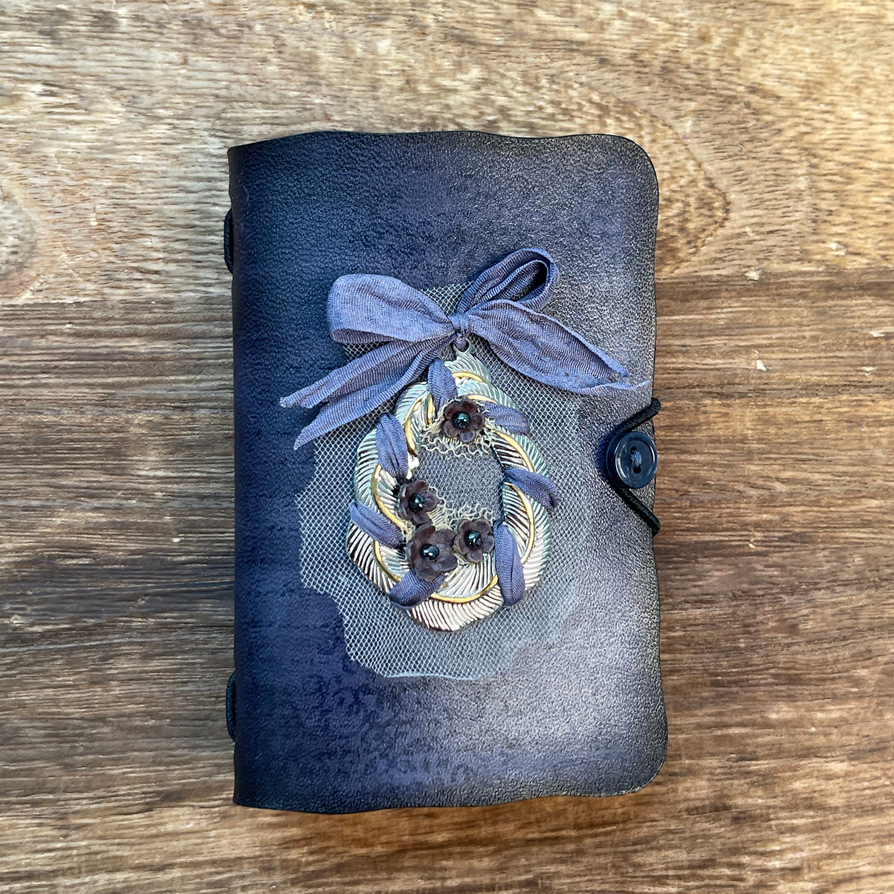 Handmade leather small journal