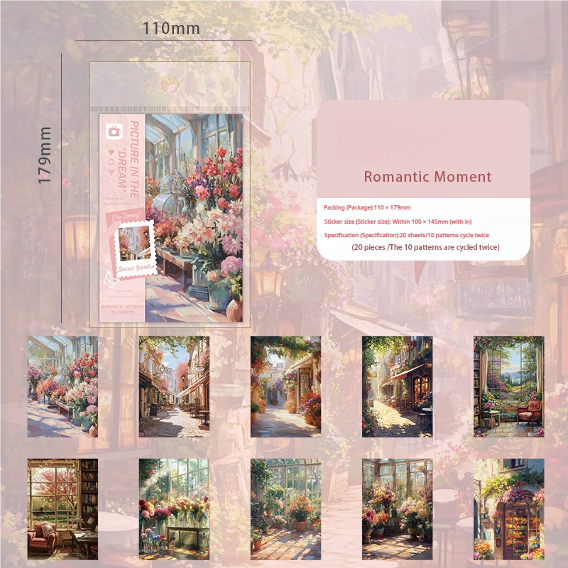 0628 Garden paper -20Pcs each pack
