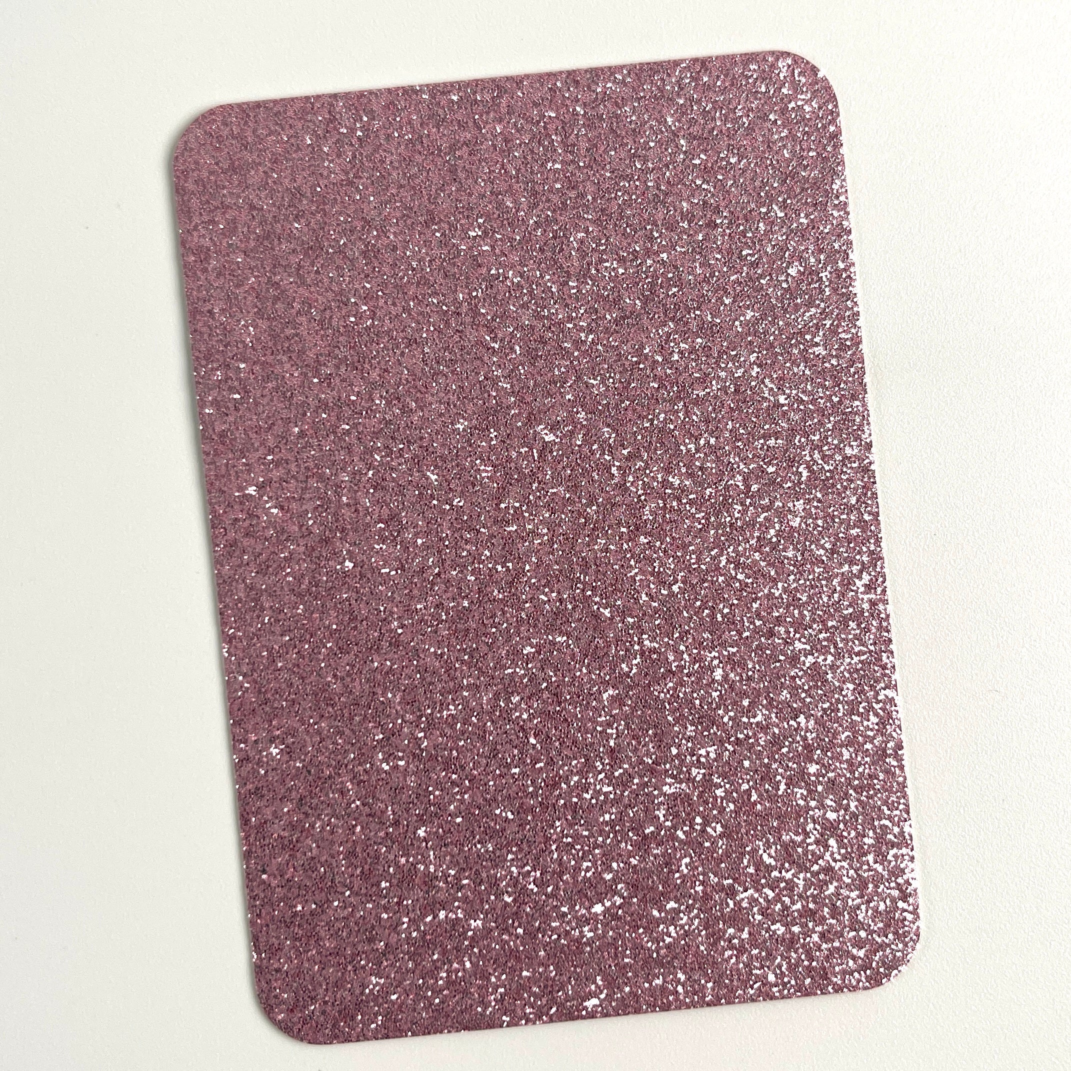 24 Colors Glitter ATC Blanks, Pre-Cut Artist Trading Cards 2.5x3.5 Inches, Rounded Corners Glitter Cardstock Base for Mixed Media, Scrapbooking, Art Swaps