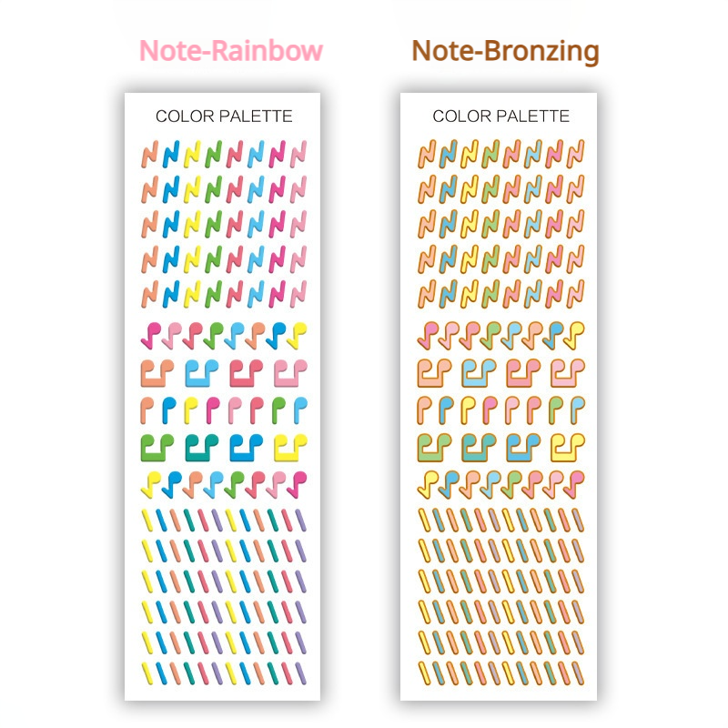 0513 Colorful Decorative Stickers 1 pack 2 pcs