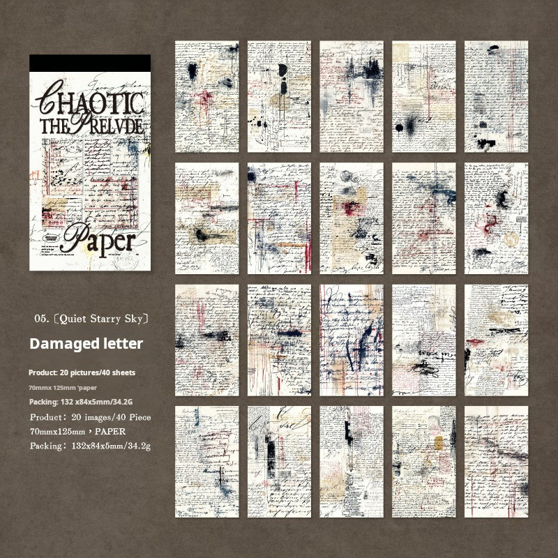 1126 Messy sticky notes paper -40Pcs each pack