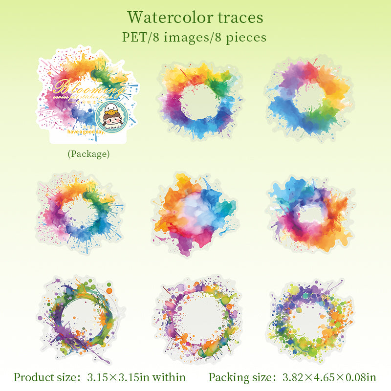 0826 Bloom PET Sticker -50Pcs each pack
