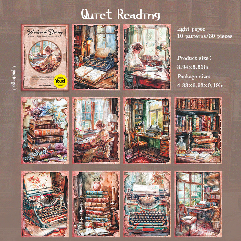 0610 Weekend diary Paper -30Pcs each pack