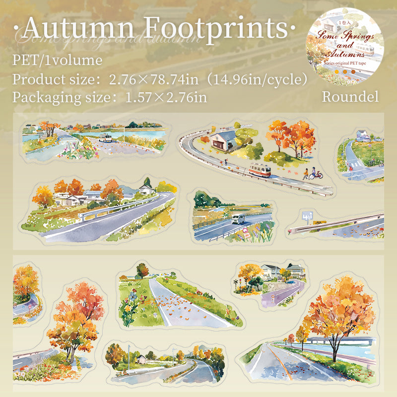 0929 After some spring and autumn PET tape *pre-cut -7cm*2m