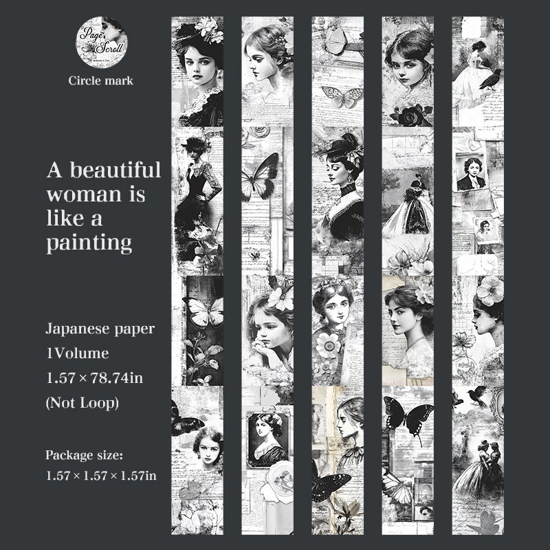 0925 Vintage Washi tape -4cm*2m
