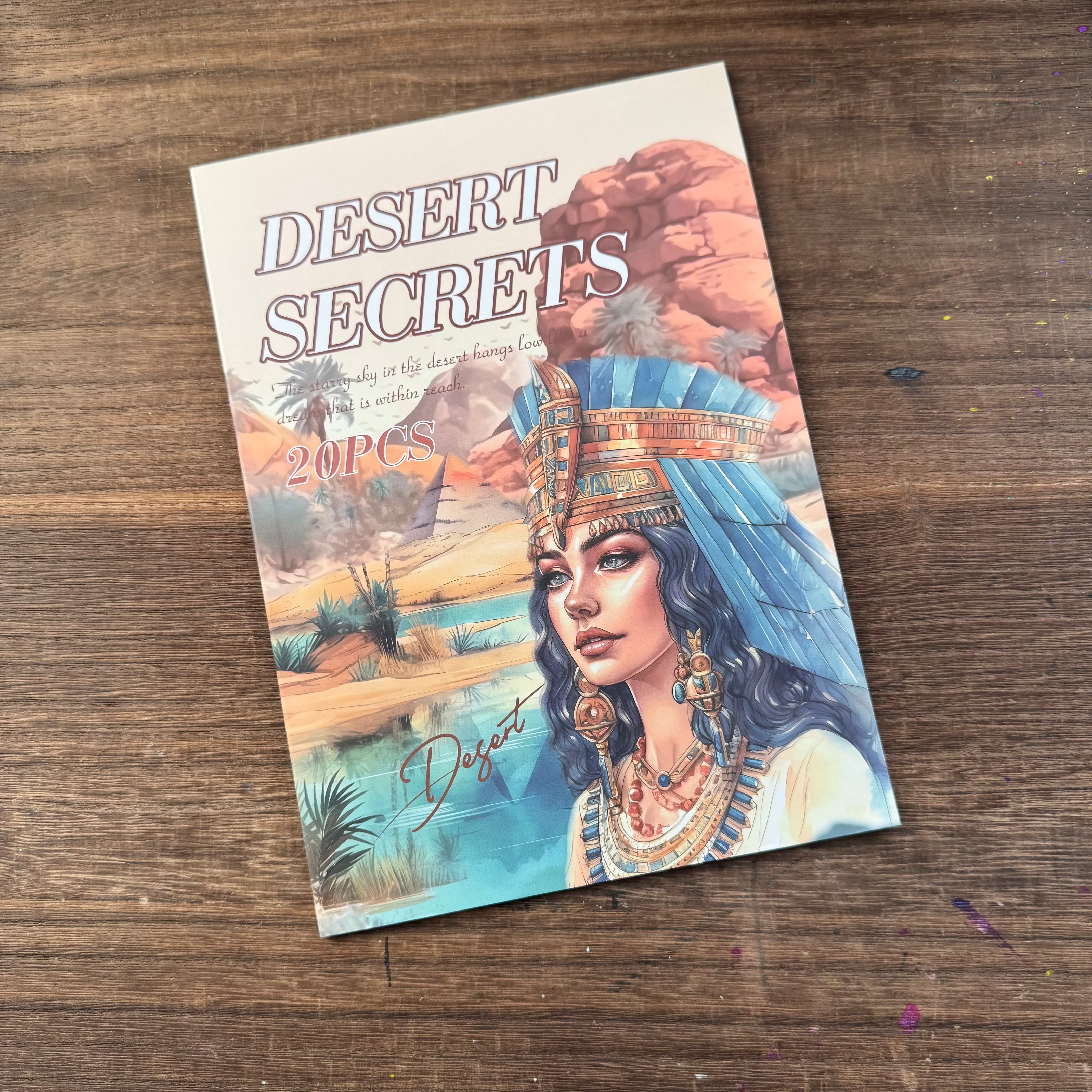 Desert secrets sticker book PET+washi