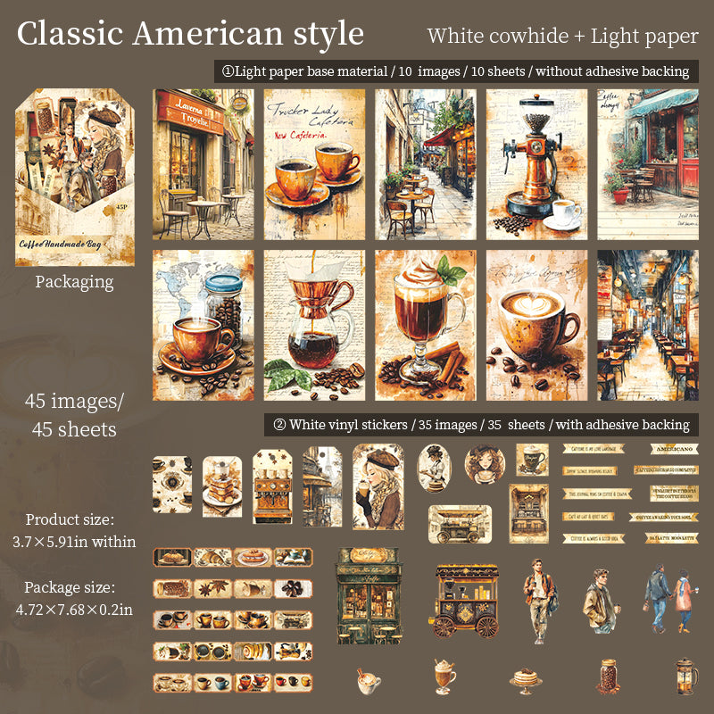 0910 Coffee Mixed pack -45Pcs each pack