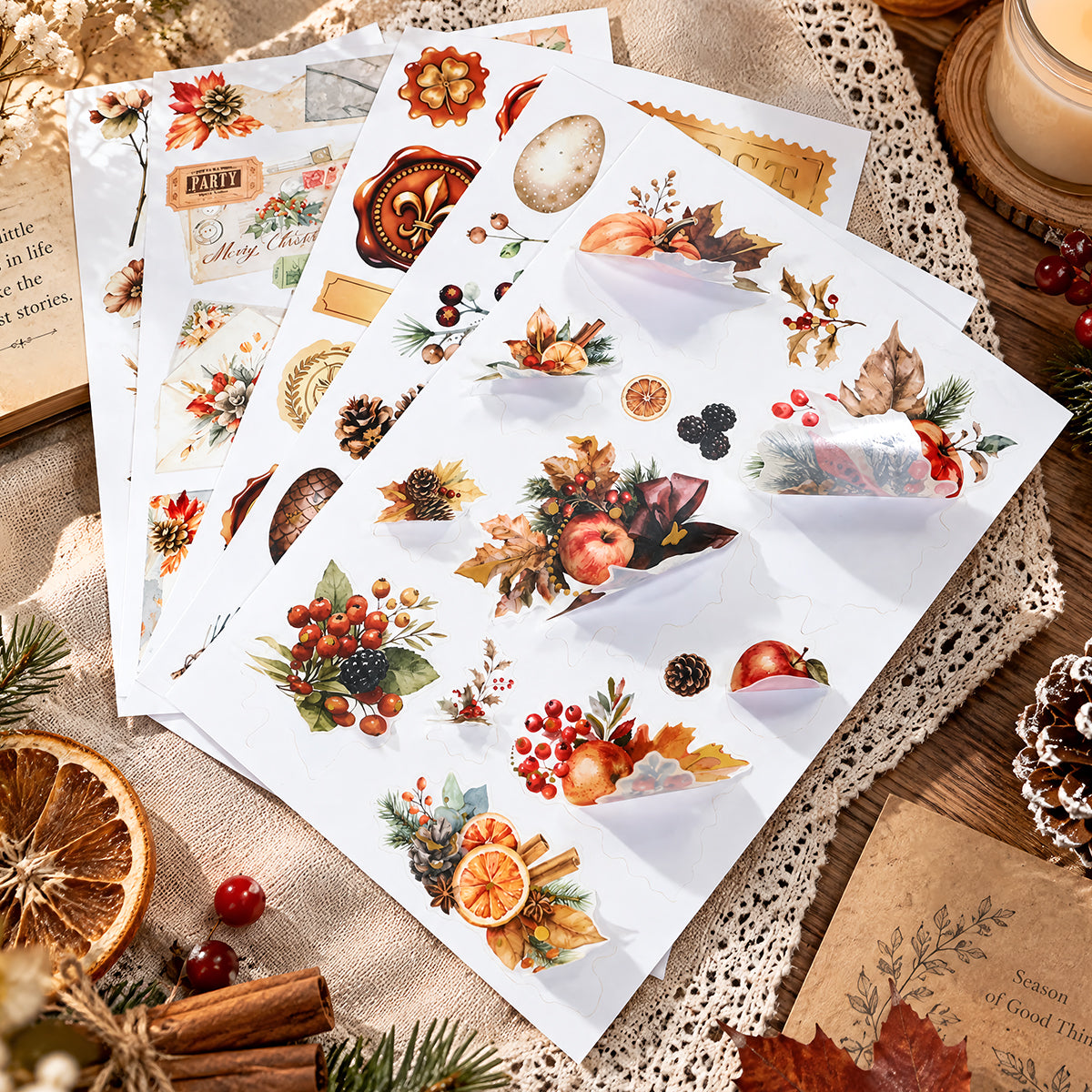 Memories of Autumn Sticker book -20Pcs each pack