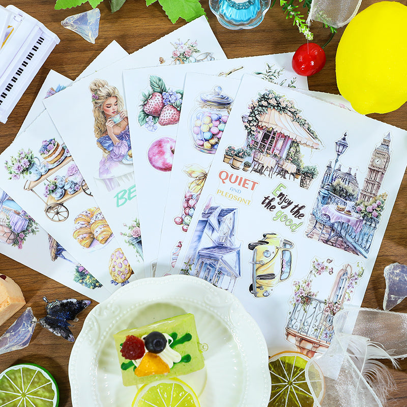 0520 Come and taste the dessert Sticker Book -20Pcs each pack