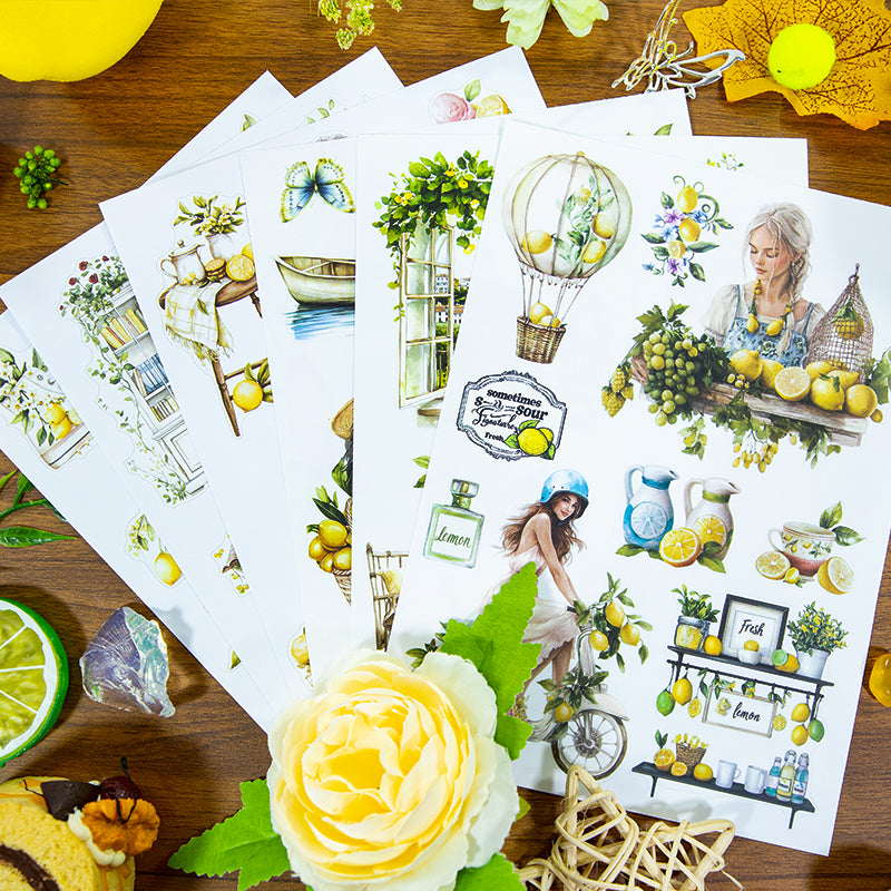 Lemon sticker book