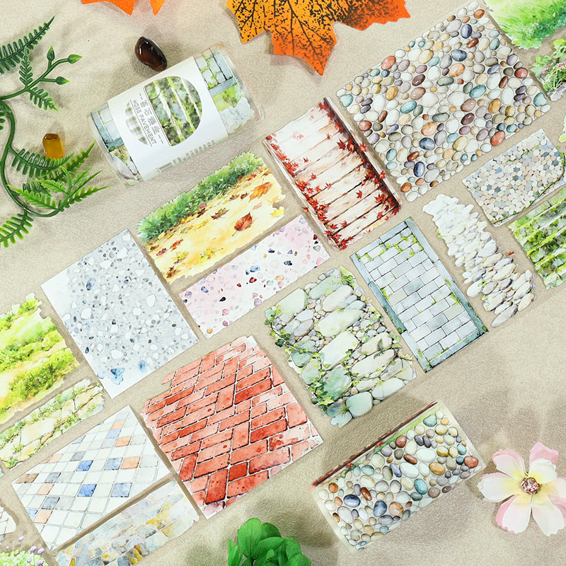 Moss-covered stones sprawl Tape -7cm*2m