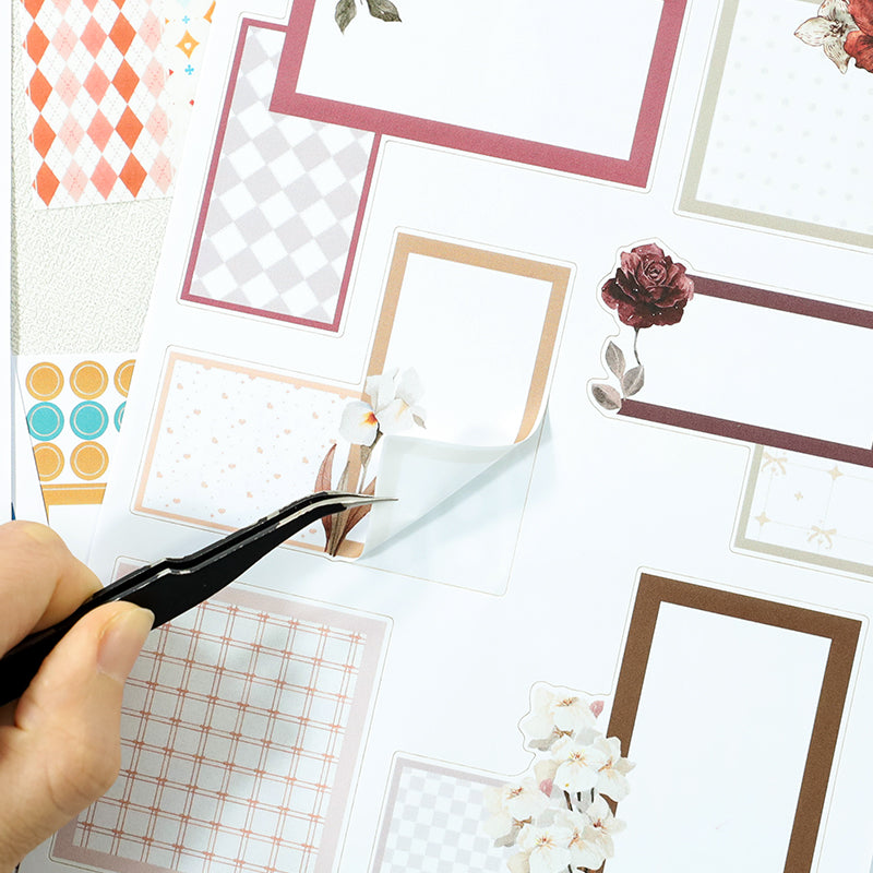 260123 Dark Colored Sticky Notes Sticker Book -24Pcs each pack