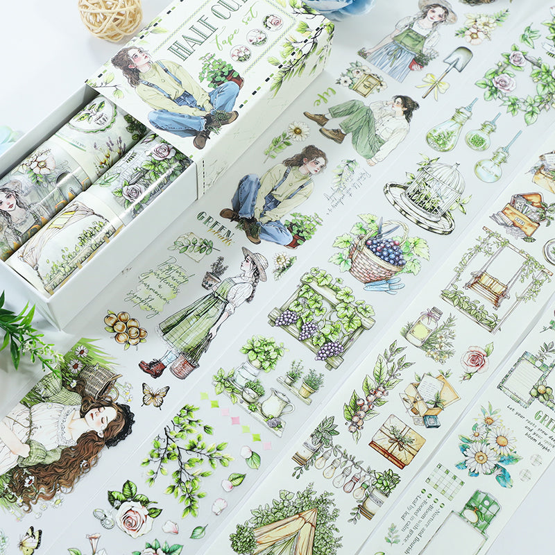 T-137- Gardening Time Tape Set *pre-cut
