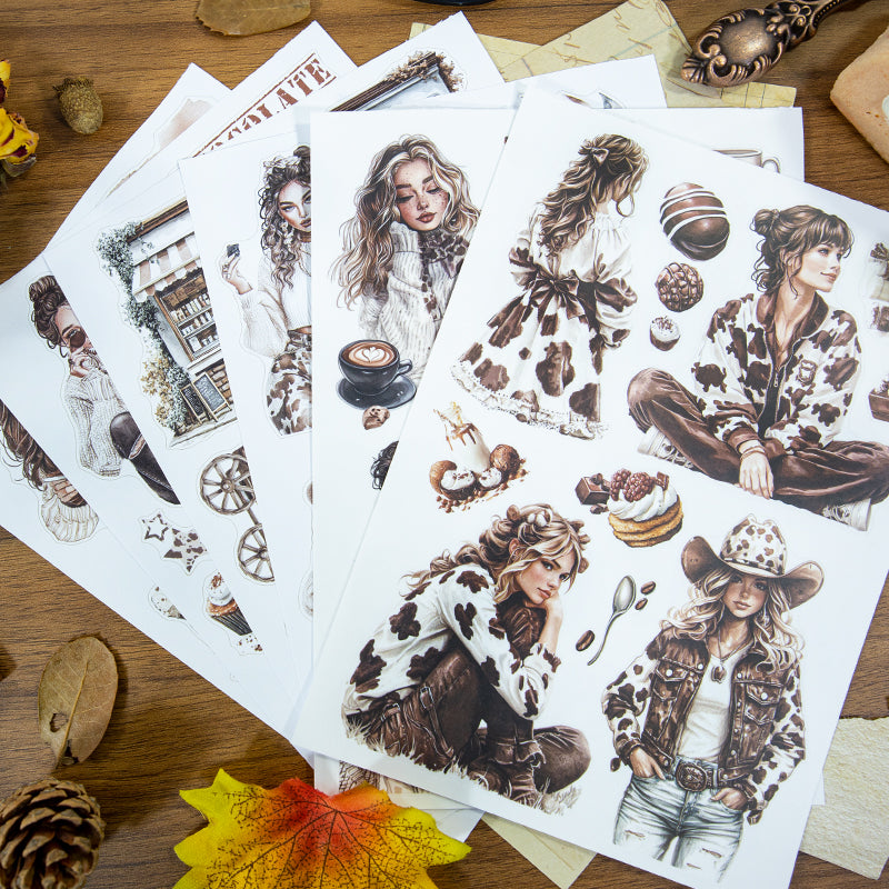 Chocolate sticker book