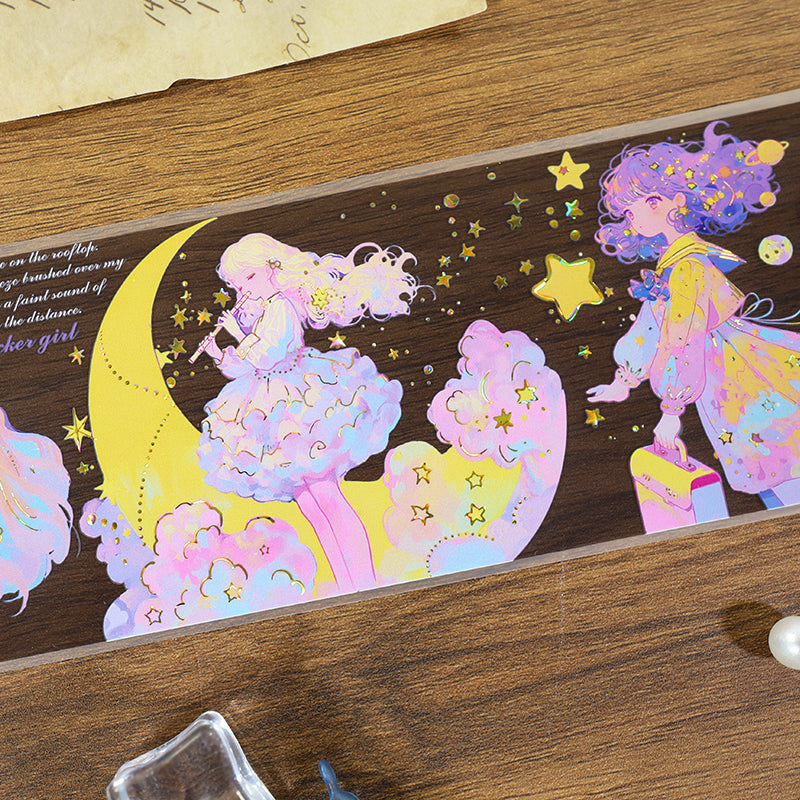 0710 T-290 Star dome girl PET tape -6cm*2m