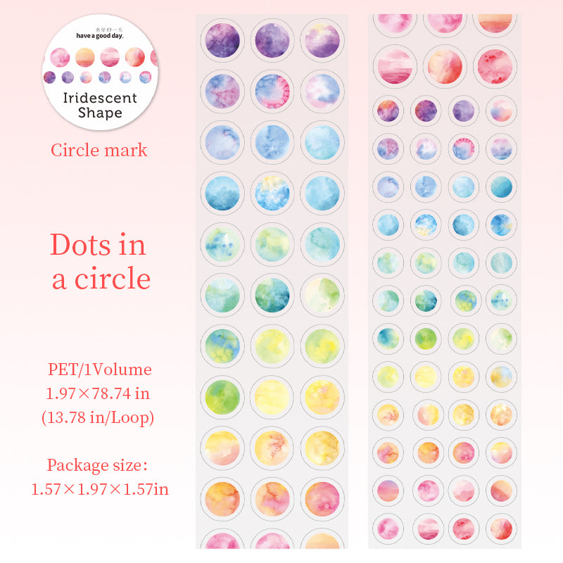1007 Color graphics PET tape *pre-cut -5cm*2m