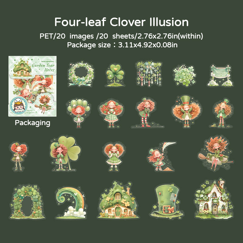0630 Garden Tour PET sticker -20Pcs each pack