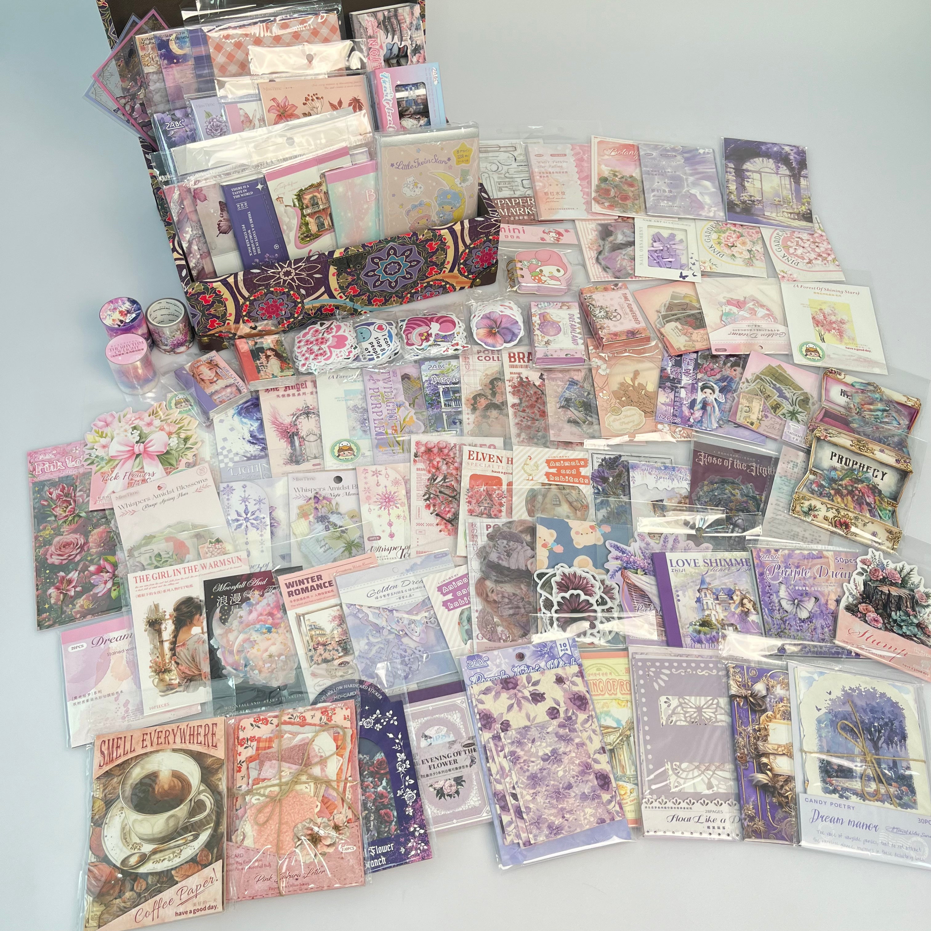 B22 Purple and pink bundle 91 items + 1 storage box